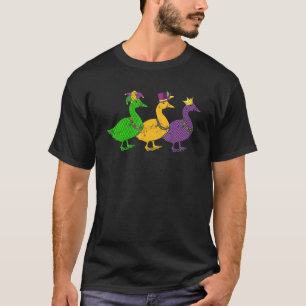 Mardi Gras Duck Beads Festival Tiere Jester Hat T-Shirt