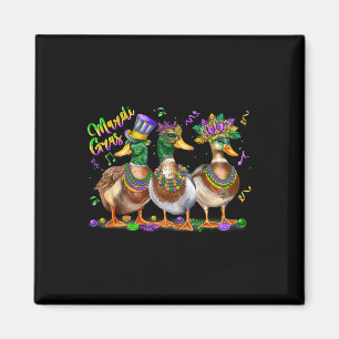 Mardi Gras Duck Carnival Kostüm Louisiana Men Wom Magnet