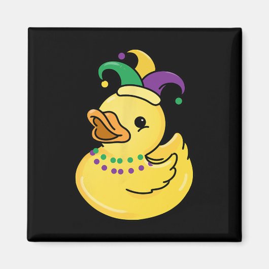 Mardi Gras Duck Magnet (Vorne)