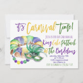 Mardi Gras Einladung (Vorderseite)