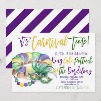 Mardi Gras Einladung