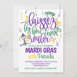 Mardi Gras Einladung