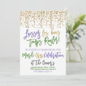 Mardi Gras Einladung (Stehend Vorderseite)