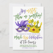 Mardi Gras Einladung (Vorderseite)