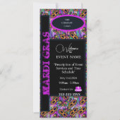 MARDI GRAS EINLADUNG (Vorderseite)