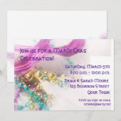 Mardi Gras Einladung (Vorne/Hinten)