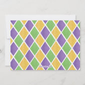 Mardi Gras Einladung (Rückseite)