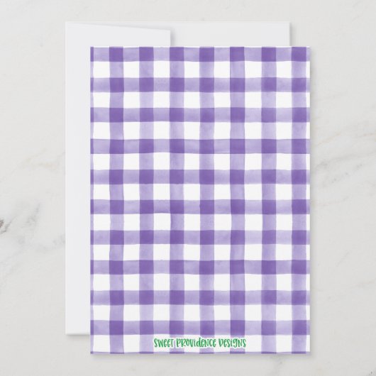 Mardi Gras Einladung zum ersten Geburtstag (Rückseite)