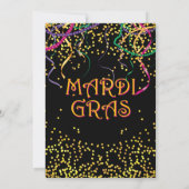 Mardi Gras Einladungen (Rückseite)