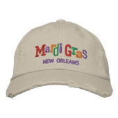 Mardi Gras Embroidery Hat Bestickte Kappe (Vorderseite)