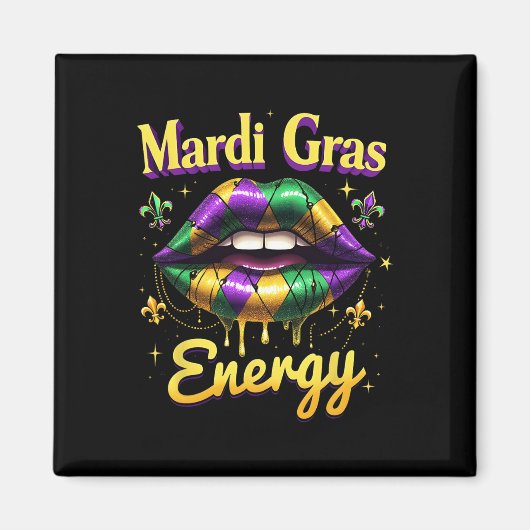 Mardi Gras Energie Karneval Jazz Magnet (Vorne)