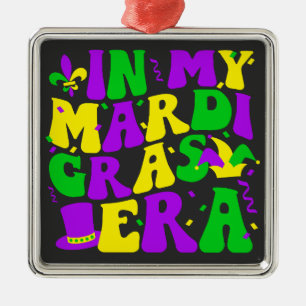 Mardi Gras Era Festival Moon and Stars Ornament Aus Metall