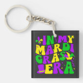 Mardi Gras Era Festival Moon and Stars Schlüsselanhänger (Vorderseite)