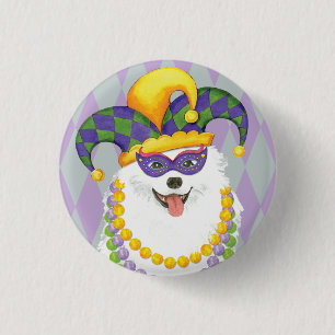 Mardi Gras Eskie Button