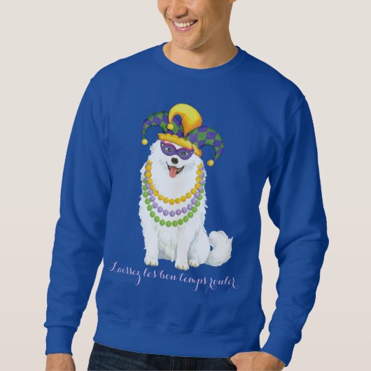 Mardi Gras Eskie Sweatshirt (Vorderseite)