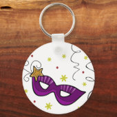 Mardi Gras Eye Mask Schlüsselanhänger (Vorderseite)