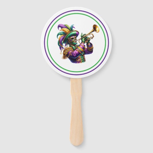 Mardi Gras Fächer (Vorderseite)