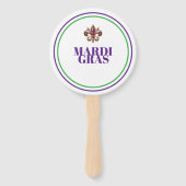 Mardi Gras Fächer (Rückseite)