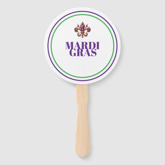 Mardi Gras Fächer (Rückseite)