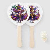 Mardi Gras     Fächer (Vorne und Hinten)