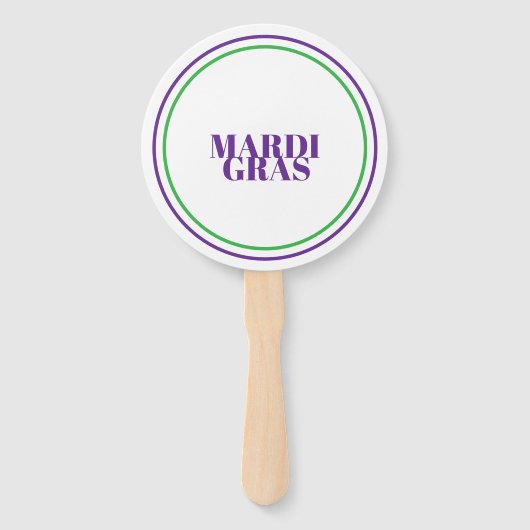 Mardi Gras Fächer (Rückseite)