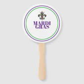Mardi Gras Fächer (Rückseite)