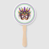 Mardi Gras Fächer (Vorderseite)