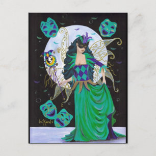 Mardi Gras Fairy Postkarte