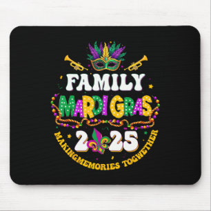 Mardi Gras Familie Matching 2025 Erinnerungen Mousepad