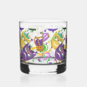 Mardi gras Farben Whiskyglas (Rechts)