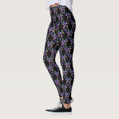 Mardi Gras farbenfrohe Perlen Leggings (Links)