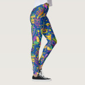 Mardi gras farbige D Blue Leggings (Rechts)