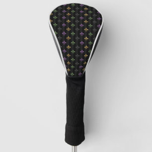 Mardi Gras farbige Lilie Dunkel Vertikal Golf Headcover