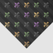 Mardi Gras farbige Lilie Dunkel Vertikal Seidenpapier (Ausschnitt)