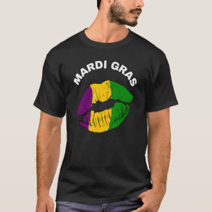 Mardi Gras Fat Dienstag Karneval Flag Kiss Flag T-Shirt