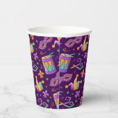 Mardi Gras Fat Dienstag Karneval Pappbecher (Rechts)