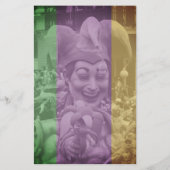 Mardi Gras Fat Dienstag Lila Goldfisch Flyer (Hinten)