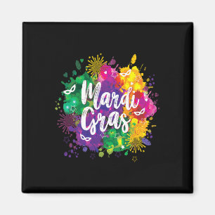 Mardi Gras Fat Dienstag New Orleans Festival Moon Magnet