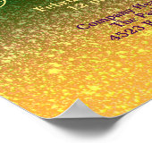 Mardi Gras Fat Dienstag | Office Breakfast Large Poster (Ecke)