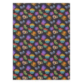 Mardi Gras Feather Mask Lila Green Blue Star Tischdecke (Vorderseite)