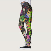 Mardi Gras Feather maskiert weibliche Leggings (Links)
