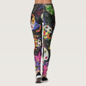 Mardi Gras Feather maskiert weibliche Leggings (Rückseite)