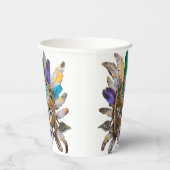 Mardi Gras Feather und Metallmaske Pappbecher (Rechts)