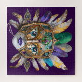 Mardi Gras Feather und Metallmaske Puzzle (Horizontal)