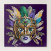 Mardi Gras Feather und Metallmaske Puzzle (Vertikal)