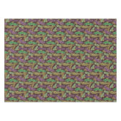 Mardi Gras Feder Muster Tischdecke (Vorderseite (Horizontal))