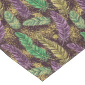Mardi Gras Feder Muster Tischdecke (Schrägansicht)