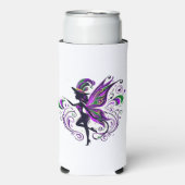 Mardi Gras Fee Silhouette Selters Dosenkühler (Seltzer Vorderseite)