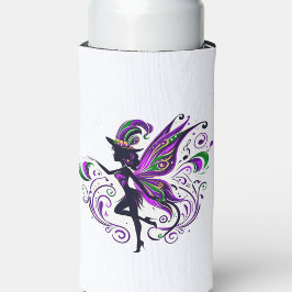 Mardi Gras Fee Silhouette Selters Dosenkühler