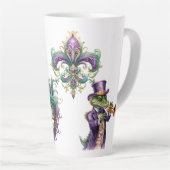 Mardi Gras-Feier Keramik-Latte-Mug Milchtasse (Rechte Ecke)